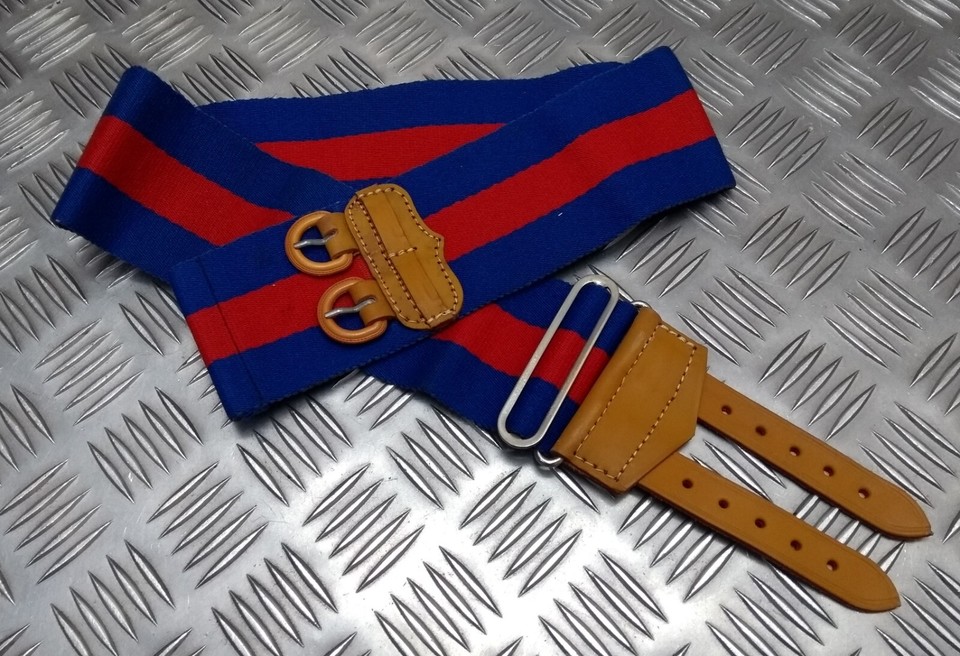 Königliches Regiment Der Füsiliere Gurtband Gürtel, Kastanienbraun/Gelb, S (30-32
