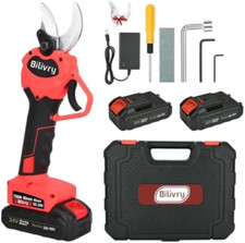 Forbici Potatura a Batteria 40 mm: 24V Forbici Potatura Elettriche,con 2x3000 mA