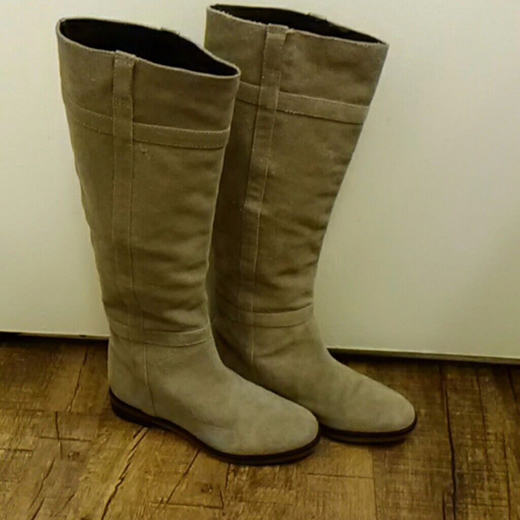 New Tila March Paris Tan Suede Leather Tall Boots Size 6 New Tila March March March Paris Tan Suede Leather Tall Boots Size 6 4f9c20
