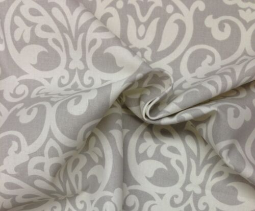 BALLARD DESIGNS EMMELINE GRAU DAMASKENKISSEN POLSTERSTOFF VON THE YARD 54 ZOLL W - Bild 4 von 4