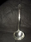 ANTIQUE GORHAM MEDICI MULTI MOTIF STERLING SILVER LARGE SOUP LADLE