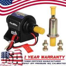 Universial Electronic Fuel Pump 3/8 inch Inlet Outlet 35 GPH 4-7 PSI Gas Pump US