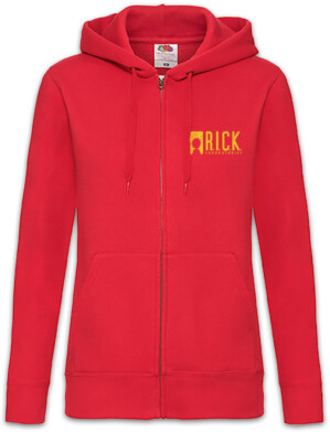 R.I.C.K. Laboratories Damen Zipper Hoodie Fun Rick und Symbol Sign and Morty