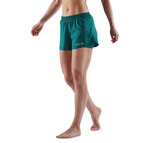 SKINS Compression Series-3 Women's Superpose Shorts Teal Small New with Tags - Picture 3 of 13