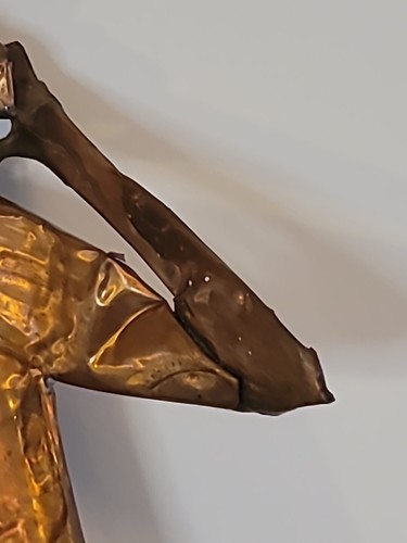 "Watch The Birdie" Wall Sculpture Tin Clint MCCalling Dated 1996 Birdwatching - Picture 8 of 24