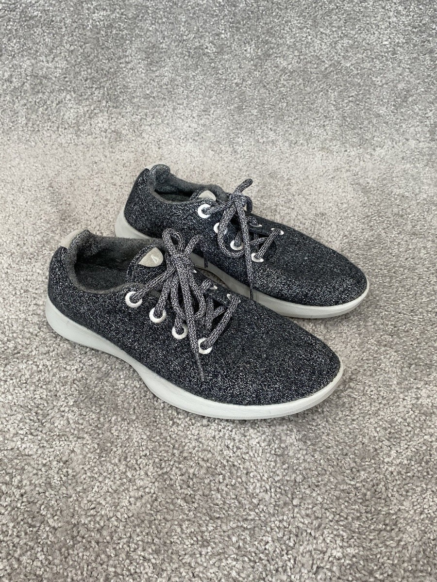 Allbirds Wool Runners Womens 8 Sneakers Gray Black Merino  display picture 3