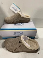 Strole Snug, Casual Slip On Clog, Wool (S781W) - Size 8