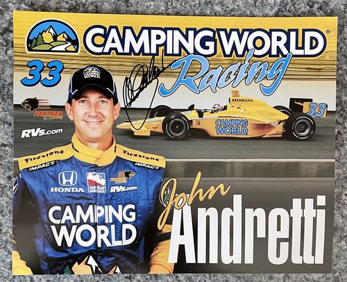 John Andretti autographed 2007 Indy 500 8x10 Camping World Photo. #33