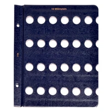 Blank Page for Whitman Classic Coin Albums - 16mm Openings