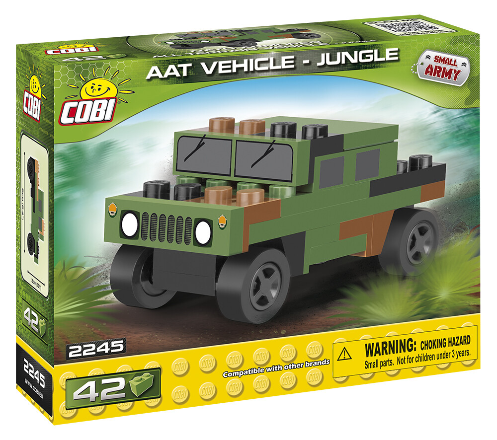 COBI製 アバルト レーシングガレージ 1/35スケール 子供用玩具 未開封 COBI Nano AAT Vehicle - Jungle SET# 2245 (42 Pcs.) US SELLER