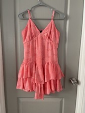 Wild Fable Orange Floral Sleeveless Dress Casual Party Size Small S