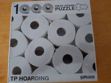 Funwares TP Hoarding Toilet Paper Puzzle 1000 Piece Jigsaw Puzzle - new unopened