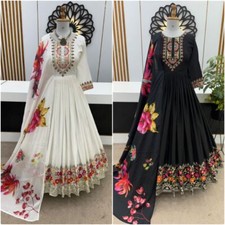 Indian party dress Designer Bollywood Salwar new long gown wedding anarkali Suit