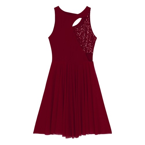 Women Dancewear Lyrical Dance Dress Christian Dresses Contrast Color Costume - Picture 61 of 65