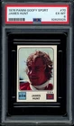 1976 JAMES HUNT PANINI GOOFY SPORT #70 ROOKIE (PSA 6) FORMULA ONE 1 RACING SENNA