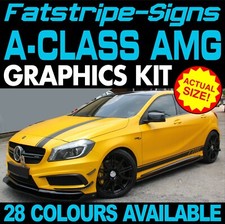 da adattare a MERCEDES CLASSE A STRISCE AMG AUTO GRAFICA DECALCOMANIE ADESIVI EDIZIONE 1A 45