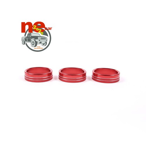 Red Alloy Air Condition Level Knob Ring Cover For Toyot@ 86/Sub@ru BRZ 2022-2023 - Imagen 8 de 12