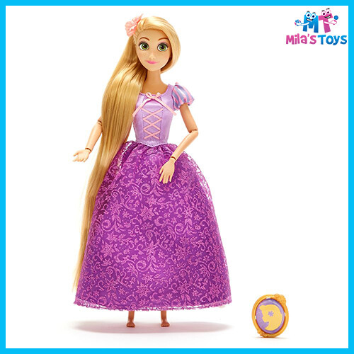 Muñeca clásica princesa enredada Rapunzel de 11 1/2" de Disney con colgante totalmente nueva - Imagen 1 de 2