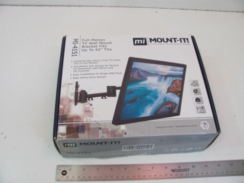 Mount-It! TV Wall Mount Bracket | Fits 13-42 Inch Flat Screens and Monitors - Picture 1 of 6