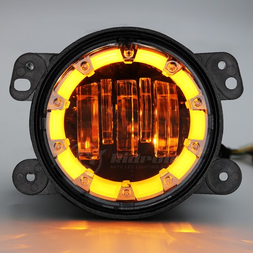 For Hummer H2 H3 H3T 06-10 7" LED Headlights 4" Fog Lights Combo Halo Angel Eyes - Picture 11 of 23