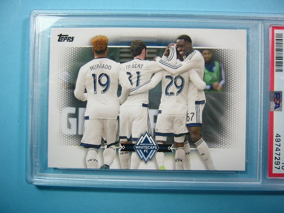 2017 2017/18 TOPPS MLS SOCCER FOOTBALL CARD 196 ALPHONSO DAVIES ROOKIE RC PSA 10 - Image 3 of 4