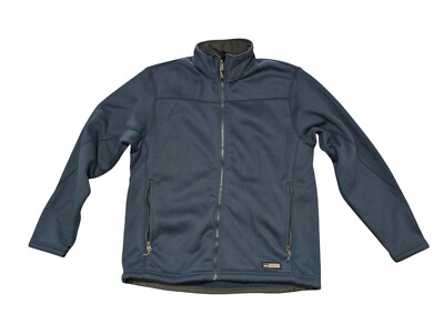 #ad #ad REI Jacket Mens Large Blue Fleece Full Zip In Lined Polartec Outdoors Jacket $12.99