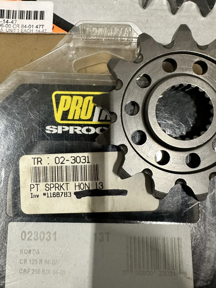 Piñón trasero Honda CRF250 MOOSE Pro piñones delanteros cónicos nuevos Foto 3 de 4