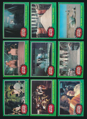 1977 Topps STAR WARS (Series 4- GREEN Borders) -COMPLETE SET (66) w/ C-3PO Corr - Picture 2 of 10