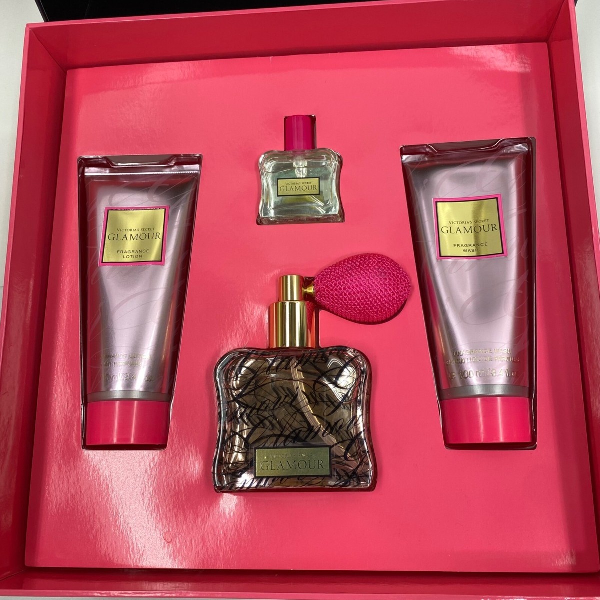 VICTORIA'S SECRET GLAMOUR EAU DE PARFUM FOUR 4 PIECE GIFT
