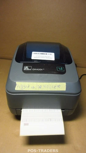 Zebra GK420T Label Printer DT/TT Network USB 104mm 713,317 INCH / MISSING FEEDER