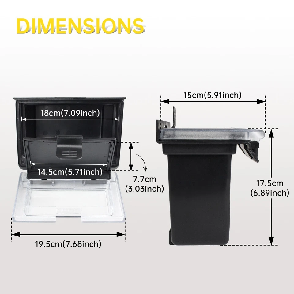 Caja de almacenamiento central de tablero para Polaris RZR XP 4 1000 S 900 2014-2018 Foto 3 de 4
