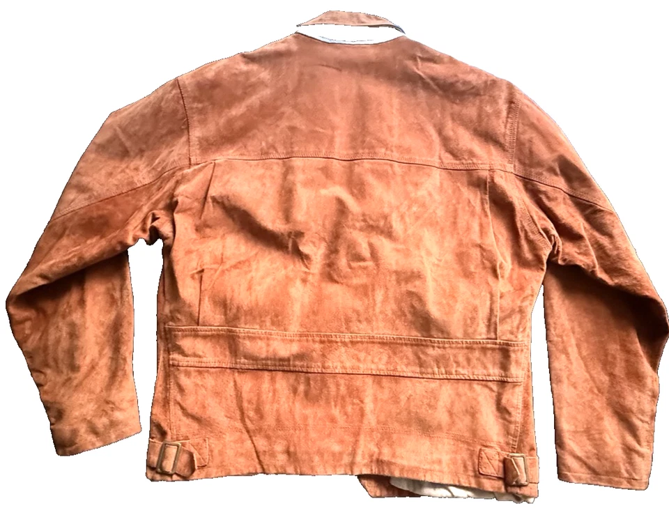 Lujo Gamuza Cuero Genuino HUNGRÍA PARÍS Talla 40 Shell Col Cobre + Forro de Lino Foto 3 de 4