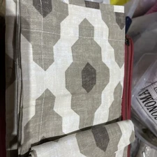 2 West Elm cotton canvas Bazaar  Drapes  curtains 48 X 63 flax New wo tag