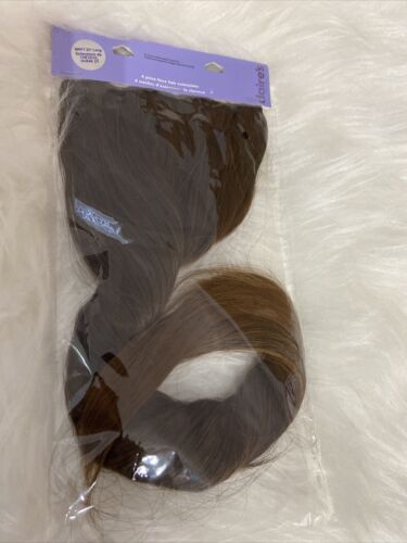 Claires 4Pcs 12Clips Clip in Full Head Hair Extensions Light Brown | eBay