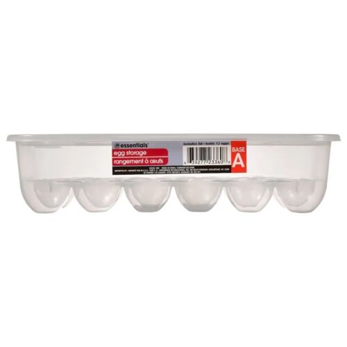 Egg Storage Dozen Holder Fresh Keeper Fridge Container with Lid Set of 2