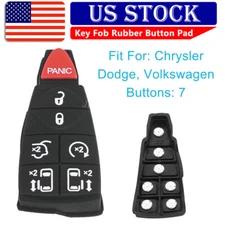 Key fob Rubber 7 Button Pad for 2008 2009 2010 2011 -  2020 Dodge Grand Caravan