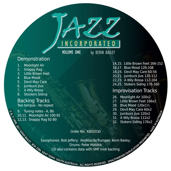Jazz Incorporated Vol 1 for Trombone Euphonium Book CD Sheet Music Kerin Bailey - Image 2 of 4