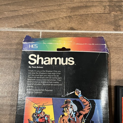 Shamus (Commodore 64/VIC-20, 1982) w/ Original Box Untested HES - Picture 2 of 13