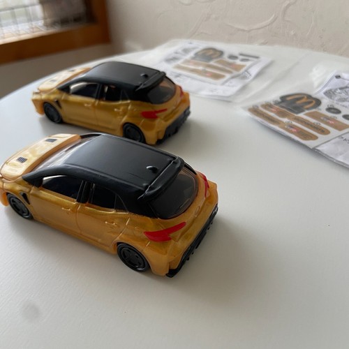 Tomica TOYOTA GR COROLLA GOLD 2024 McDonald Happy Meal Toy JAPAN NEW Set of 2 - Picture 3 of 6