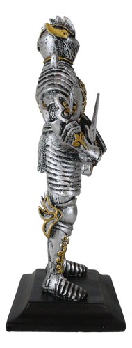 Royal Dragon Order Medieval Swordsman Knight Figurine Suit of Armor Coat Of Arms - 第 2/9 張圖片
