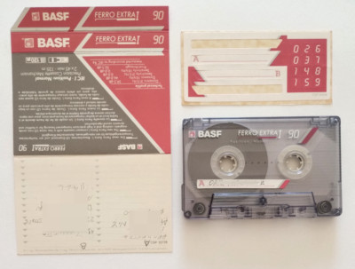 Mc Basf Ferro Extra I 90 Musikkassette Vintage Compact Cassette Tape gebraucht Used D
