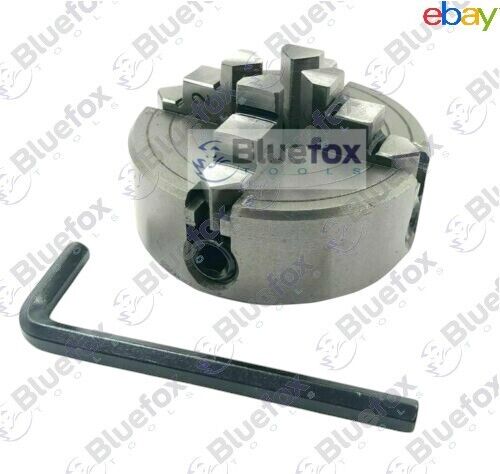 4 Jaw Independent Lathe Chuck Dia. 2-1/4" 70mm M14 x 1 & MT1 MT2 MT3 R8 Arbors - Picture 4 of 11
