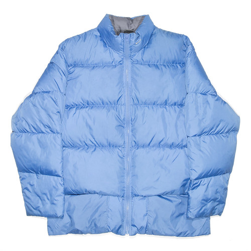 nike blue padded jacket
