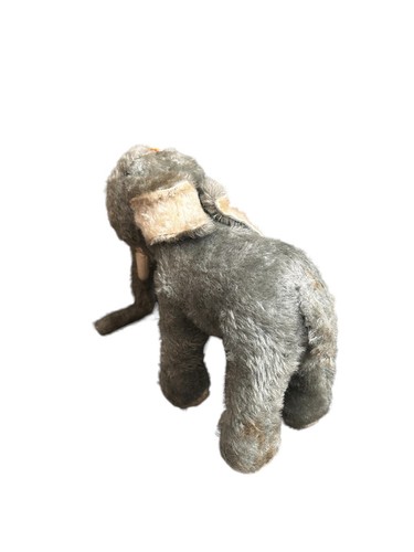 Juguete suave gris vintage de los años 50 NELLIE THE ELEPHANT Mohair - Imagen 4 de 7