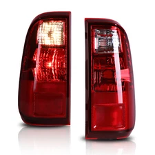 Red Lens Tail Lights For 2008-2016 Ford F-250 F-350 F-450 Super Duty Brake Lamps