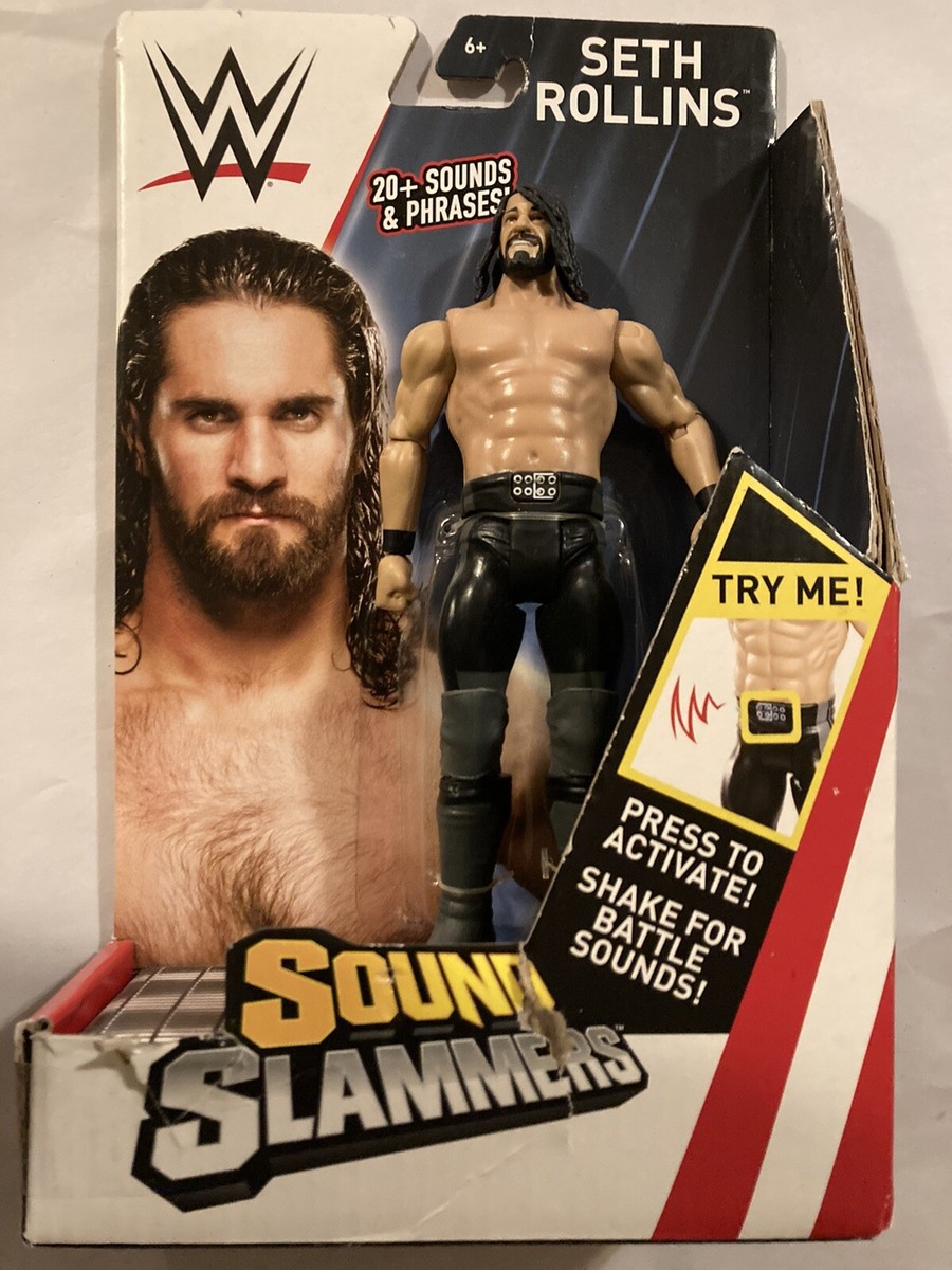 WWE Seth Rollins Sound Slammers Figure Mattel 20+ Sounds and