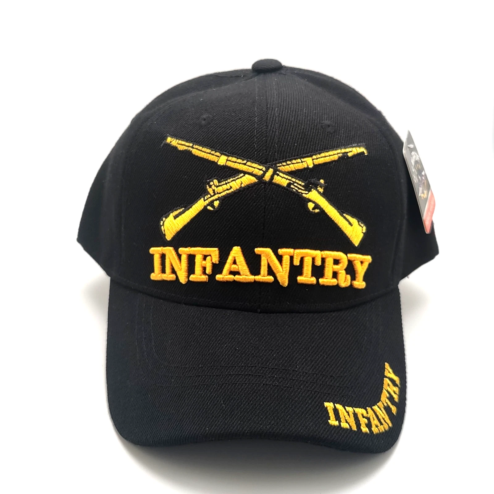 U.S. Army Infantry Embroidered Black Baseball Cap Adjustable New