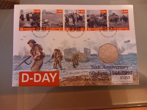 GB 1994 D-Day Coin Cover