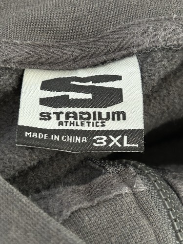 Mens Indiana Hoosiers 1/4 Zip Pullover Sweater Gray IU Sweatshirt size sz 3XL - Picture 5 of 6