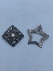 Sterling Silver Shaped Brooch Jewelry Bundle 2pcs 16.4g — photo 1